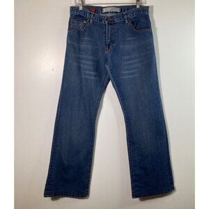 Womens Zara Jeans Flare Cut Low Waist Zip Fly 6/34 Blue Jeans